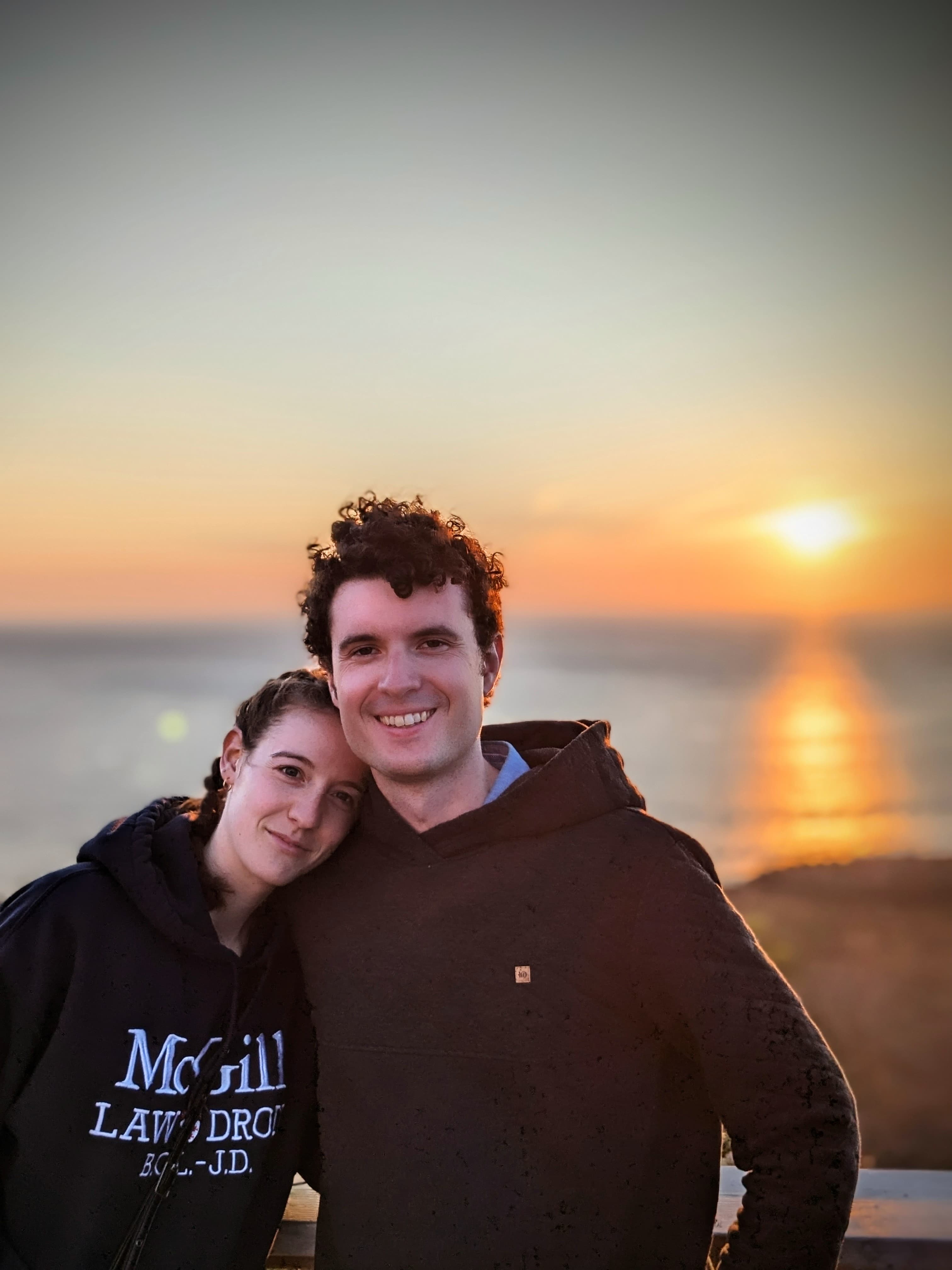Seb and Raina at sunset